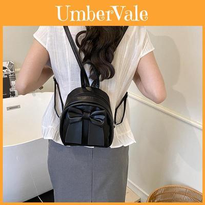Cute Butterfly Bowknot Mini Backpack With Pu Material For Daily Use