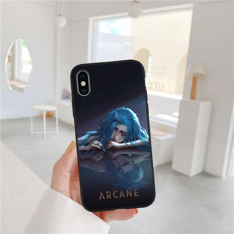 QT6 Arcane Jinx Phone Case for Samsung Galaxy A05 A05S A12 A13 A15 A33 A53 A73 M15E M55 S10 S10E S20 Ultra Lite Plus Fe