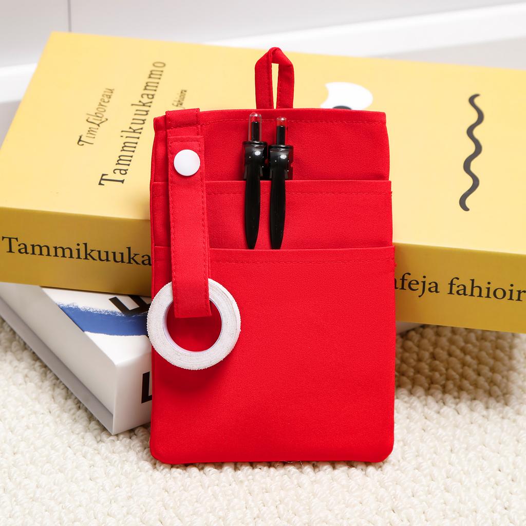 Solid Quick-dry Nurse Pocket Organizer Polyester Spandex Pouch Pen Holder Clip-on Utility Pocket for Pens P-TLSG-01
