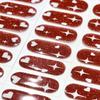 Gel Toe Nail Art Stickers - Semi-Cured UV Lamp Foot Nail Polish Stickers