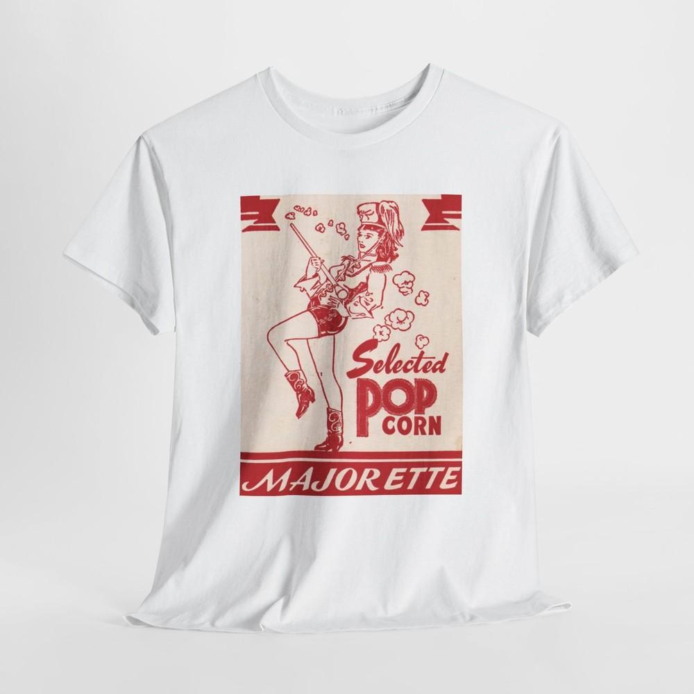 Vintage Movie Popcorn Graphic Tshirt Tops Tee, Humor Shirt, Movie Night Apparel, Gift