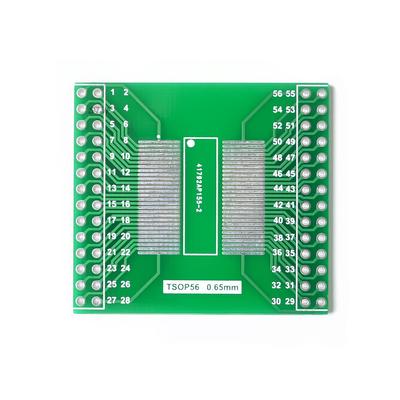 TSOP56 TSOP48 zu DIP56 Adapter-Leiterplatte für ICs der AM29-Serie 0,5 mm 0,65 mm Rastermaß Transferplatine