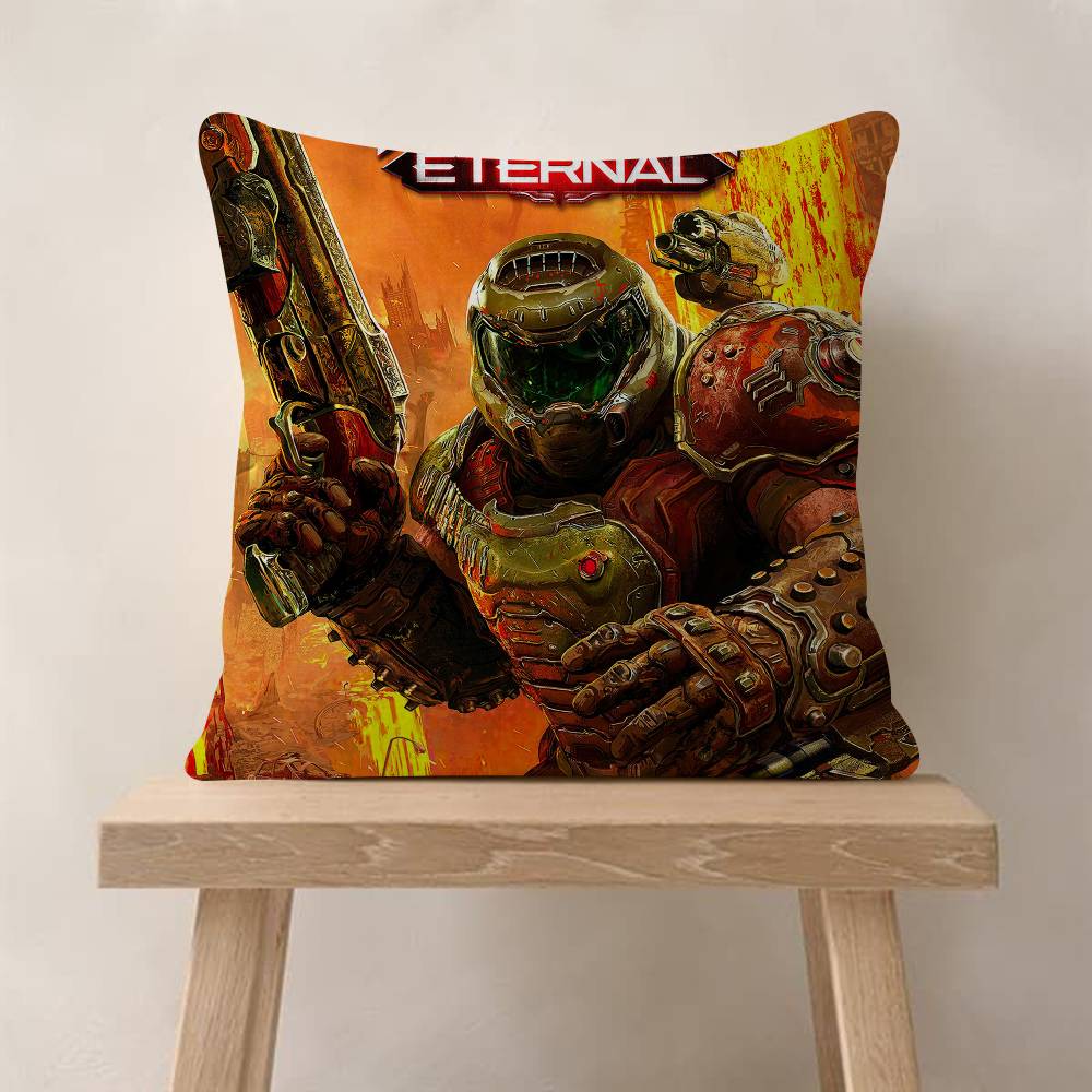 pc Game ADOOMEternal Cushion Cover Inches Farmhouse Decor Home Throw Pillow Covers For Couch Decorations