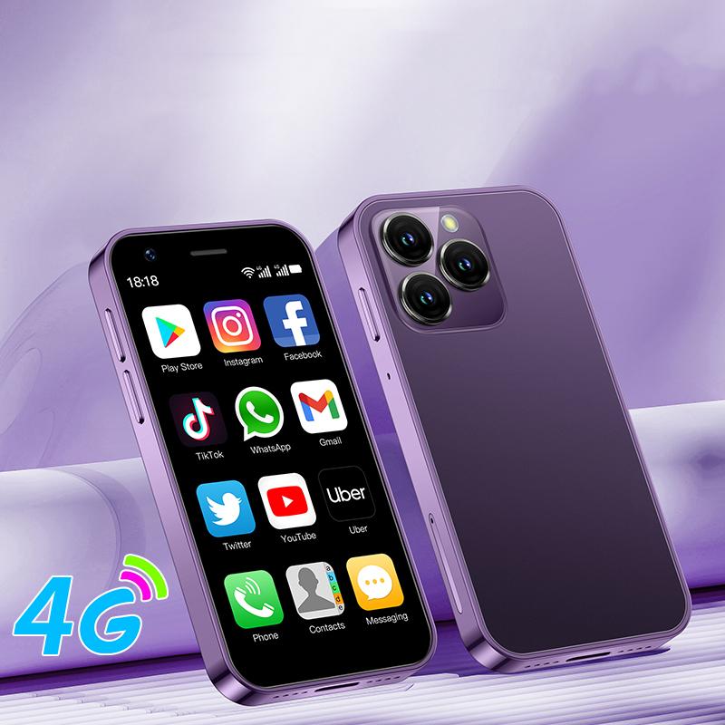 

Смартфон SOYES XS16 4G 3,0 дюйма Android 8.0 Quad Core 2000mAh RAM 2GB/3GB ROM 16GB/32GB Type-C Dual SIM MINI phone 2GB&16GB фіолетовий