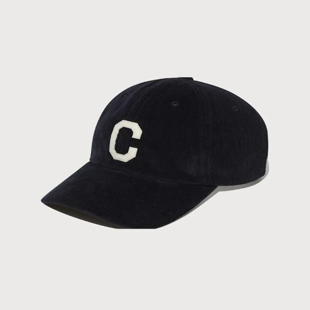 C Logo Applique Corduroy Ball Cap B1 CO2504CA02 NA BK IV Model Name: 1.CO2504CA02 NA / Size: F