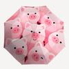 1 pièce Porcelets Tirelire Parapluie Pliant Automatique - Design Compact à 8 baleines, Plastique et Fer Durables, Léger pour une Utilisation Quotidienne en Extérieur125