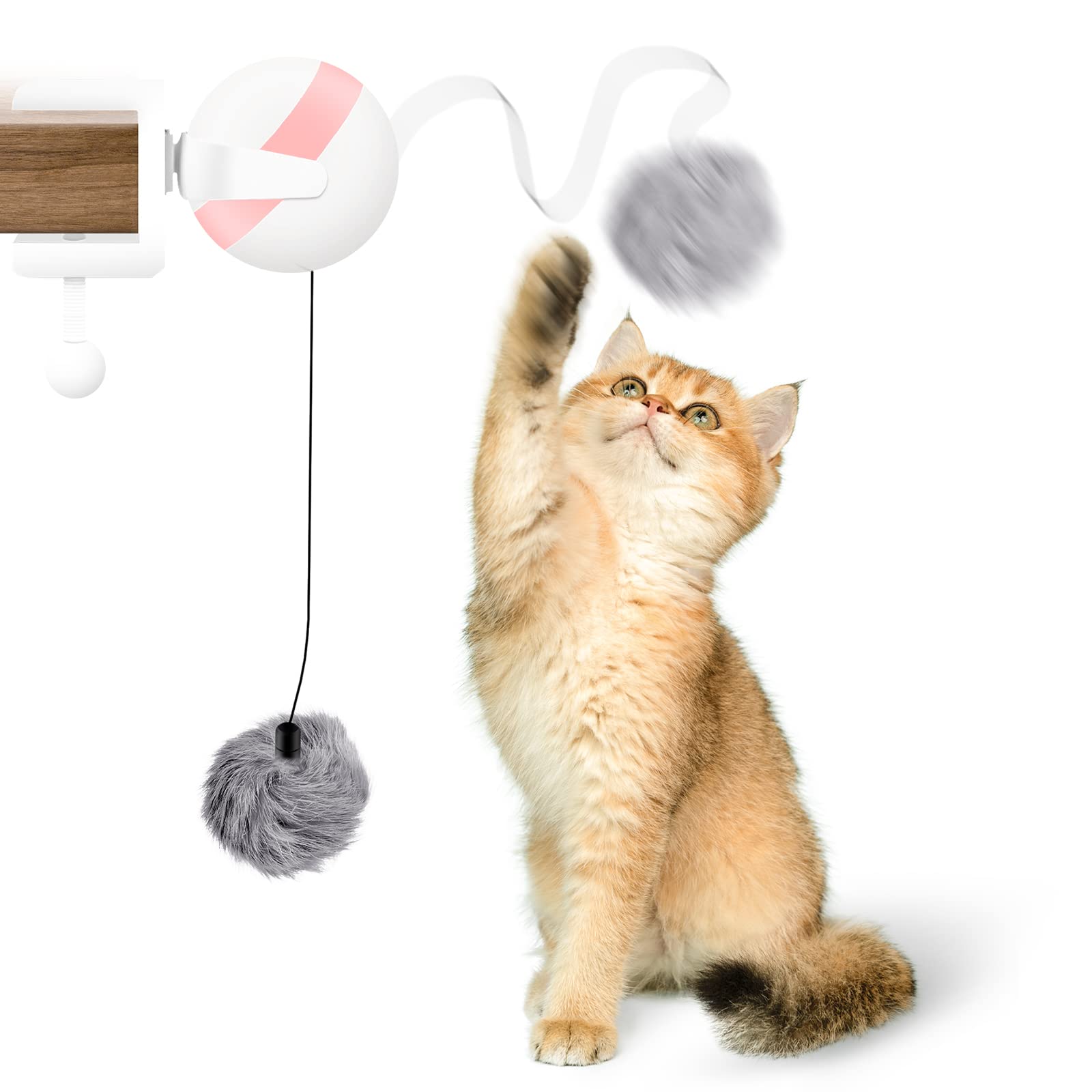 

Игрушка для кошек Nyan Ball Catch, мяч под наблюдением ветеринара (розовый) розовый