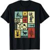 Linee di Nazca - Perù Geoglifo Scimmia Astronauta Ragno T-shirt Retro Abbigliamento da Festival Vestiti Abbigliamento Donna T-shirt Grafiche Camisetas