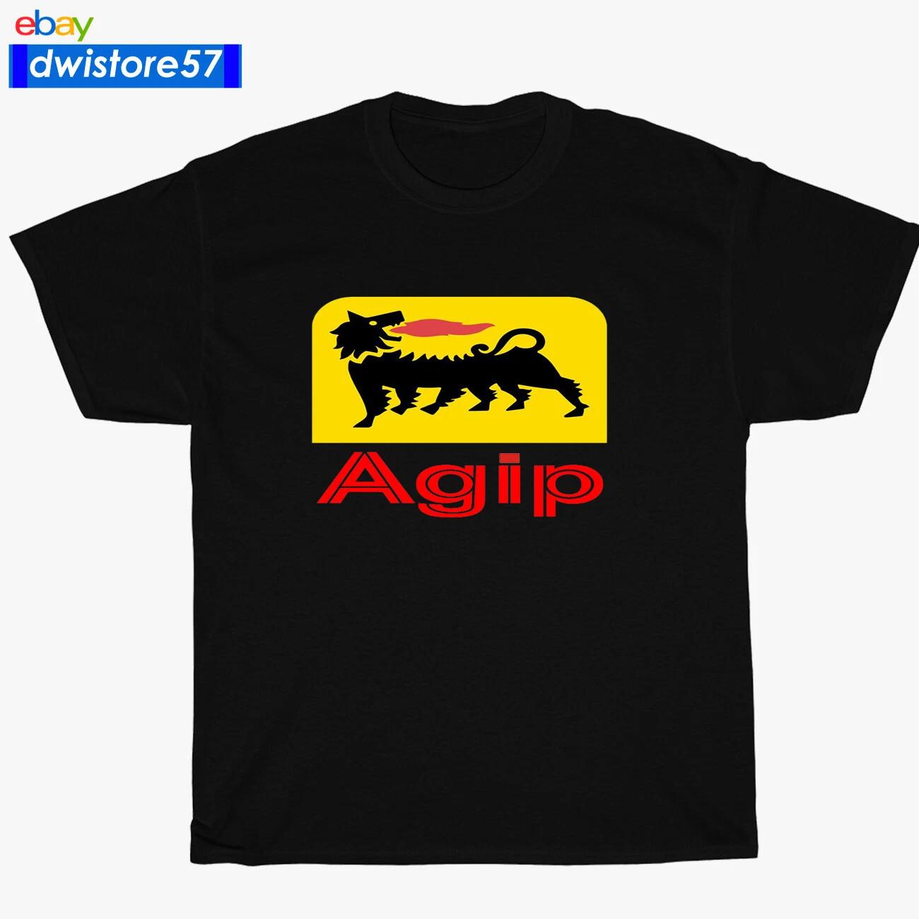New Agip Racing Logo Black/Navy/White/Grey T-Shirt S-5XL S