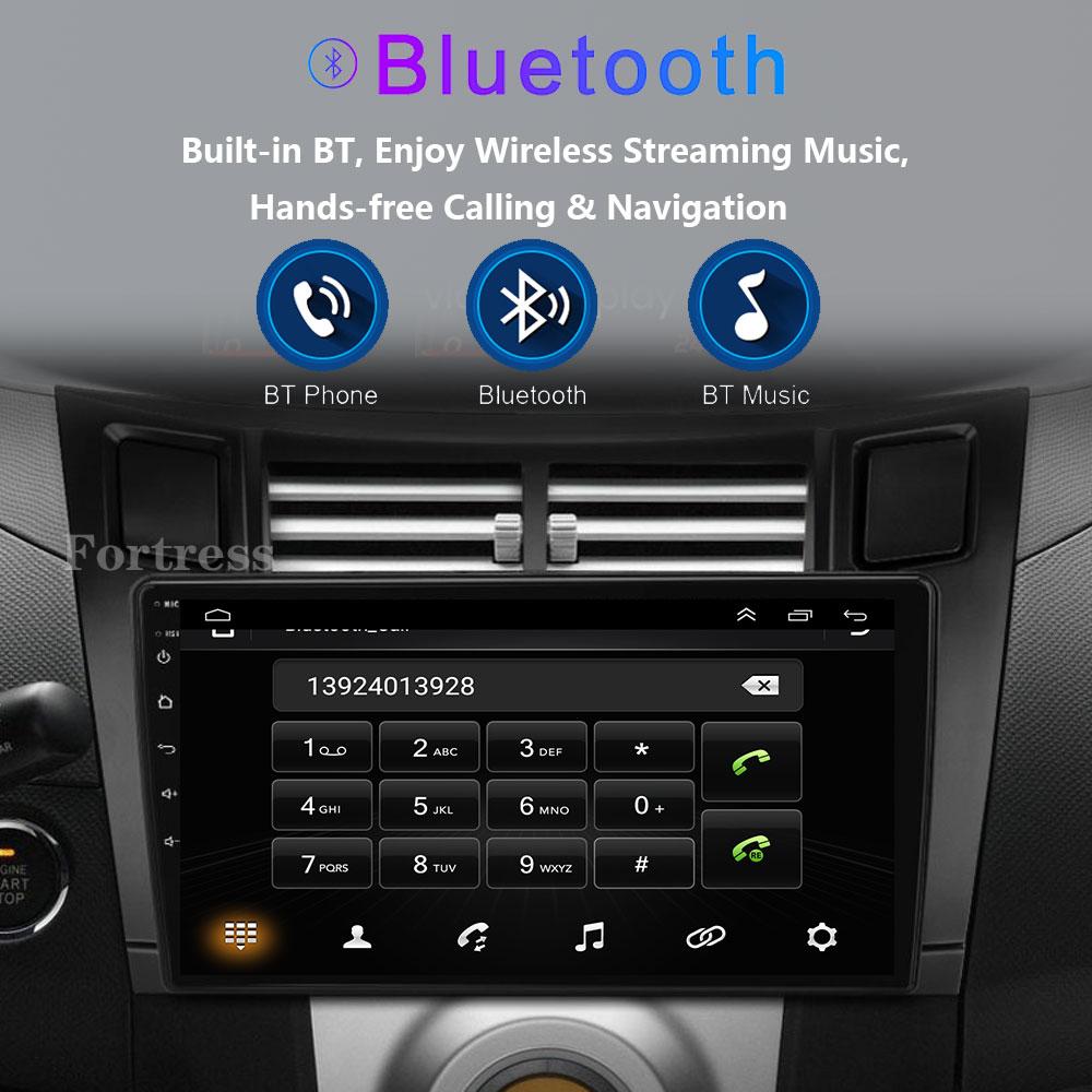 4G+64G Car Multimedia Player for Toyota Yaris 2007 Radio Fascia Car Radio 2005 - 2012 Android GPS Navigator 2 Din carplay stereo