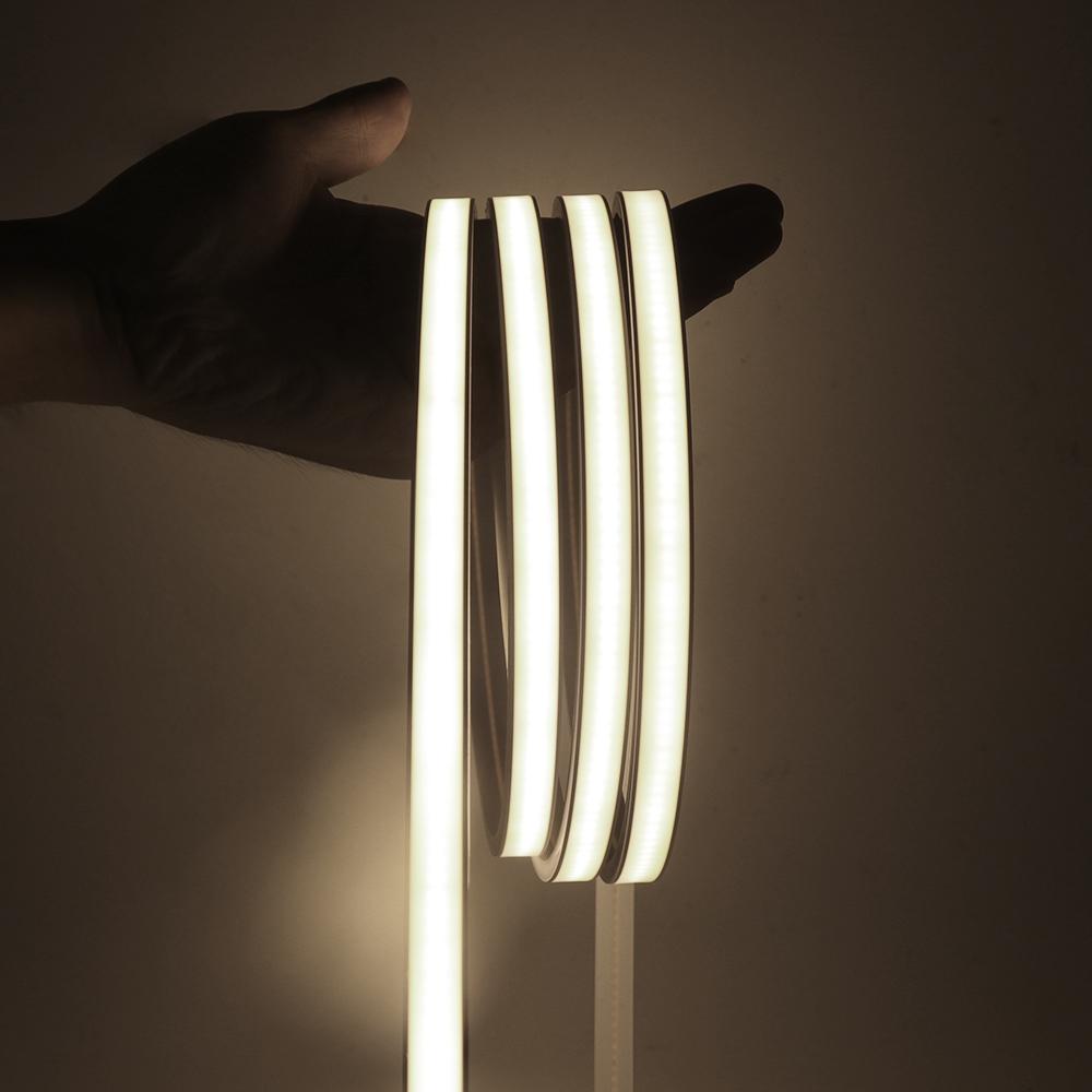 

5V USB COB Neon Light Waterproof 320Leds/M 3000K 4000K 6000K TV BackLight Home Garden Decor Flexible Ribbon Tape Diode LED Strip 0.5m