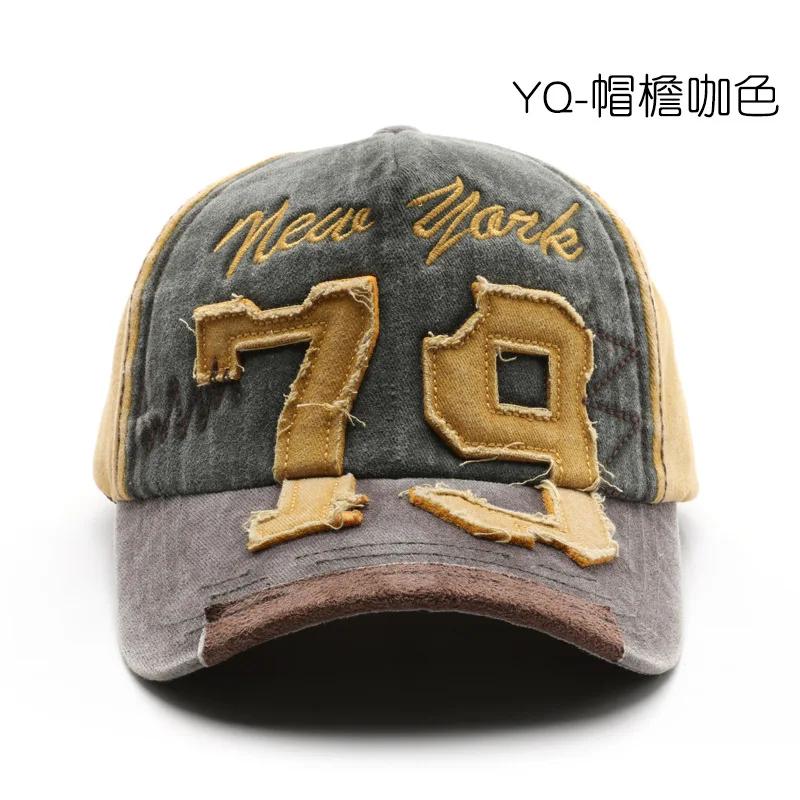 

Унисекс Кепка из выстиранного хлопка Вышивка букв Винтажная бейсболка Мужская Женская Регулируемая Повседневная Уличная одежда Спортивная шляпа Adjustable кофейный