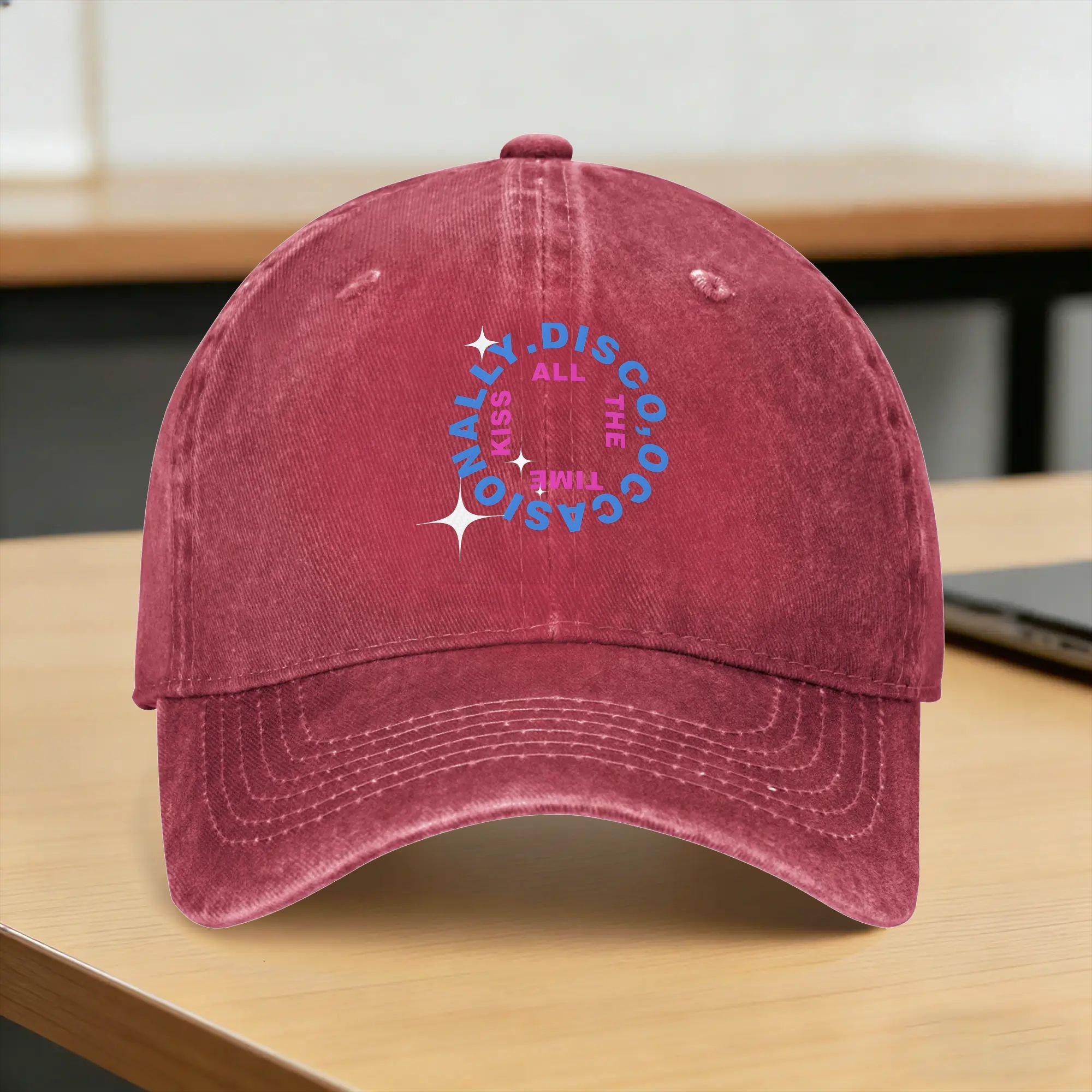 Harrys Styles Kiss All The Time Disco Harrys Kiss Casual Baseball Cap Summer  Trucker Hat Adjustable Outdoor Sport Hip Hop Hats One Size