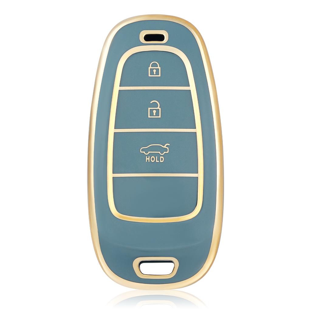 3 Buttons Fob Cover For Hyundai Santa Fe Tucson NEXO NX4 Atos Prime Solaris Car Remote Key Case Cover Auto Accessories