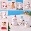 Micro Landscape Miniature Snowman Model Miniature Snowman Christmas Decorations  Party Favors