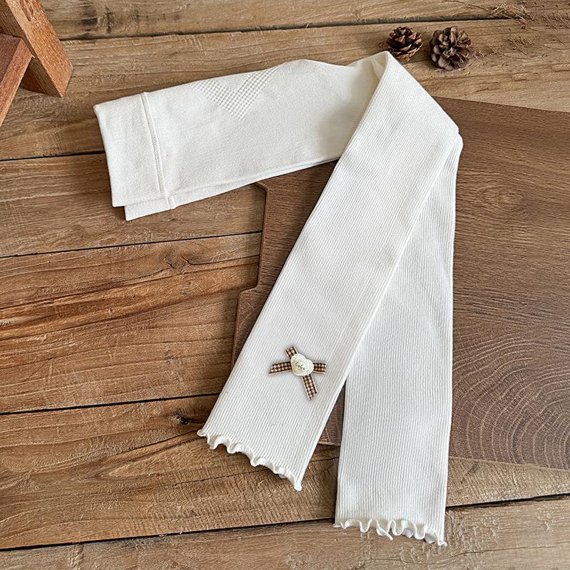 Girls' Heart Plaid Fleece Tights: Spring, Autumn, Winter - Toddler & Baby Layered Pants