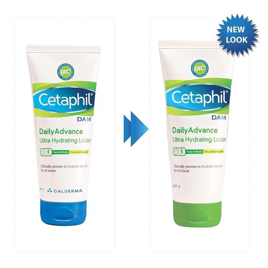 Cetaphil Dam Daily Advance Ultra Hydrating Lotion, 30g & Gentle Skin Cleanser, 125ml