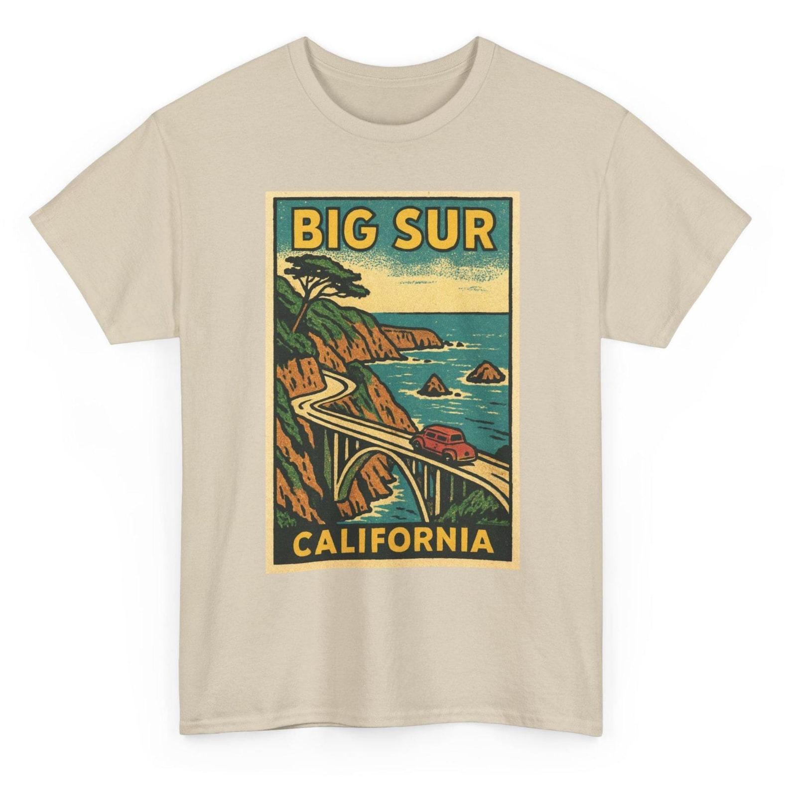 Big Sur T-Shirt Unisex: Retro California Tee M