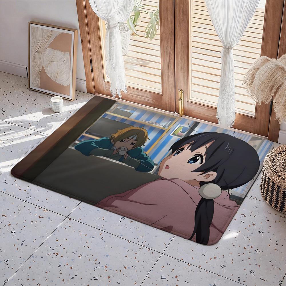 Anime T Tamako Market Floor Mat Eco Flannel Doormat Non Slip Odorless Indoor Floor Rug Soft Short Plush Home Mat