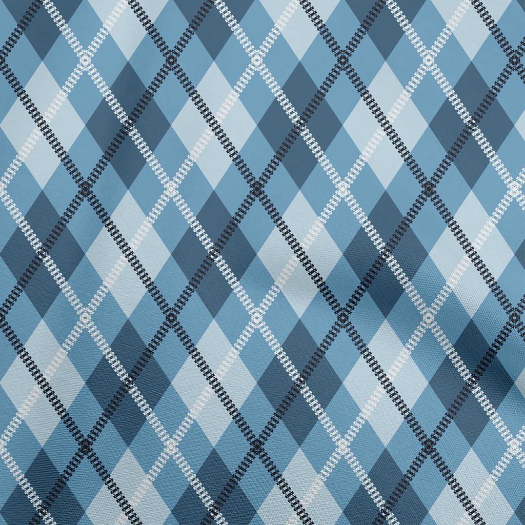 oneOone Cotton Flex Gray Fabric Check  Quilting Supplies Print Sewing Fabric By The Yard 40 Inch