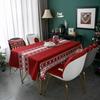Christmas Style Table Cloth Christmas Tablecloth Rectangular Tablecloth Santa Claus Waterproof Cloth Hotel Restaurant Home Decor