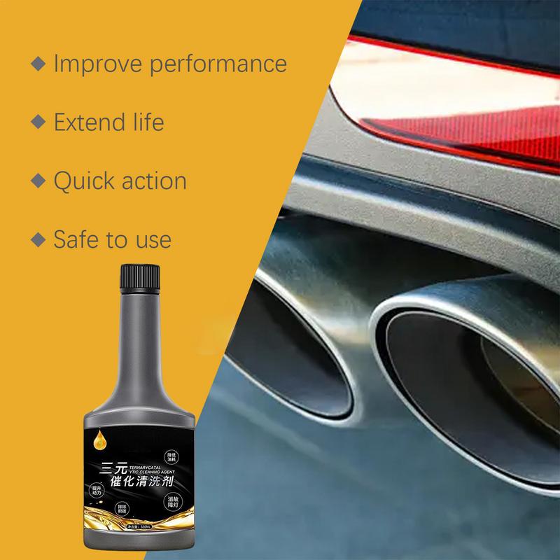 Efficient Car Converter Cleaning Agent 11.8oz Catalytic Cleaner Fluid Auto Carbon Deposits Cleaner Vehicle Accessories