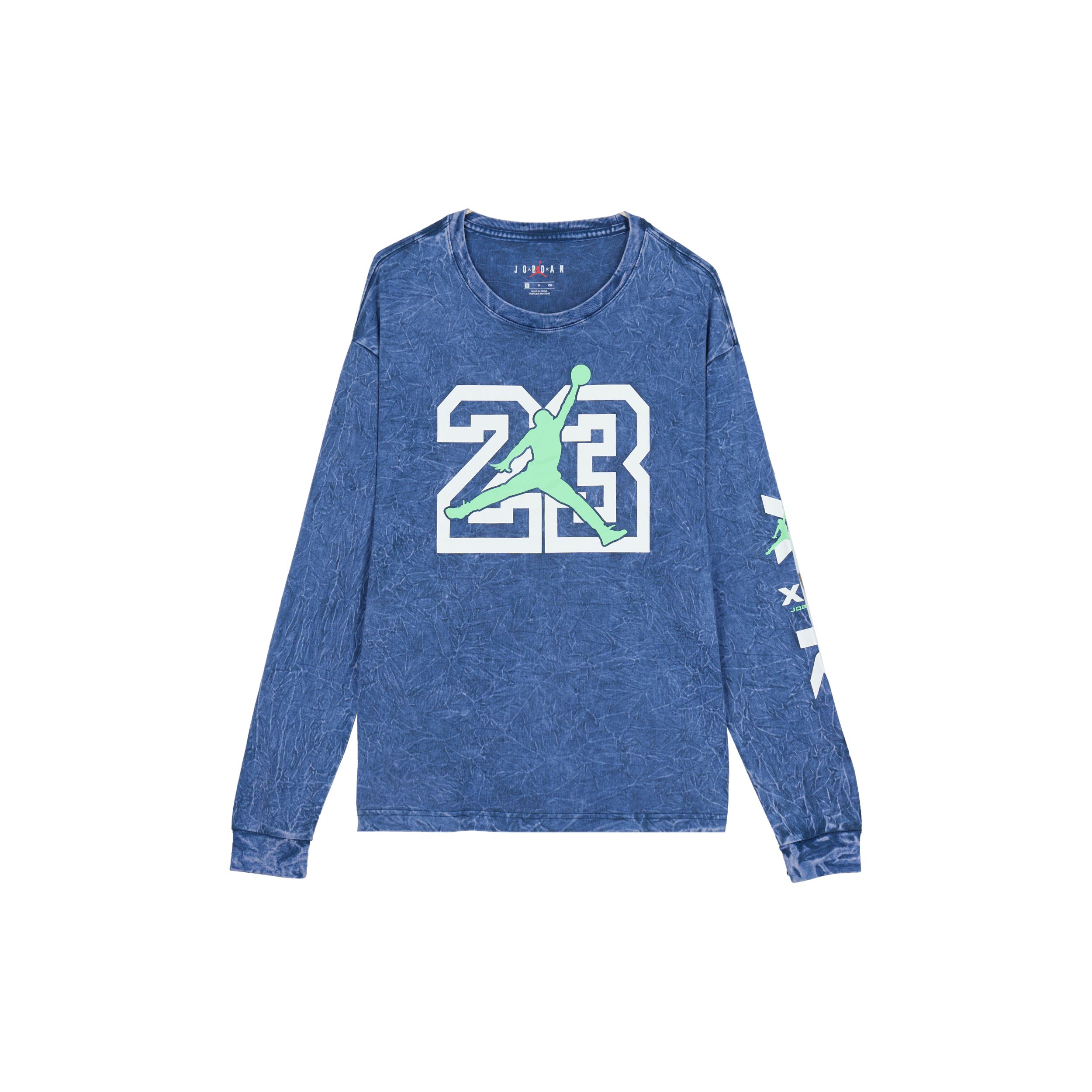 

Футболка с длинным рукавом Jordan Legacy AJ13, мужские топы, синяя CW0794-414 M