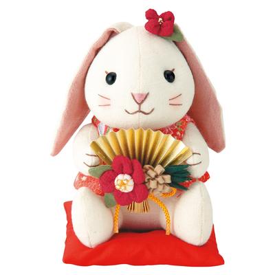 Olympus Threads Zodiac Chirimen Fan Ornament Kit Lop-chan PA-809