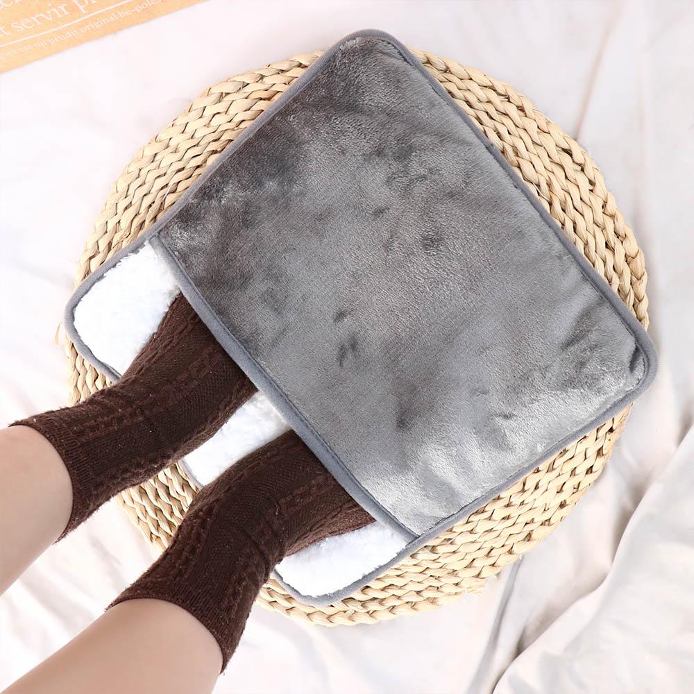 Double-Side Heated Foot Warming Mat 2 In 1 Foot Heating Cushion Electric Foot Heating Pad  Office