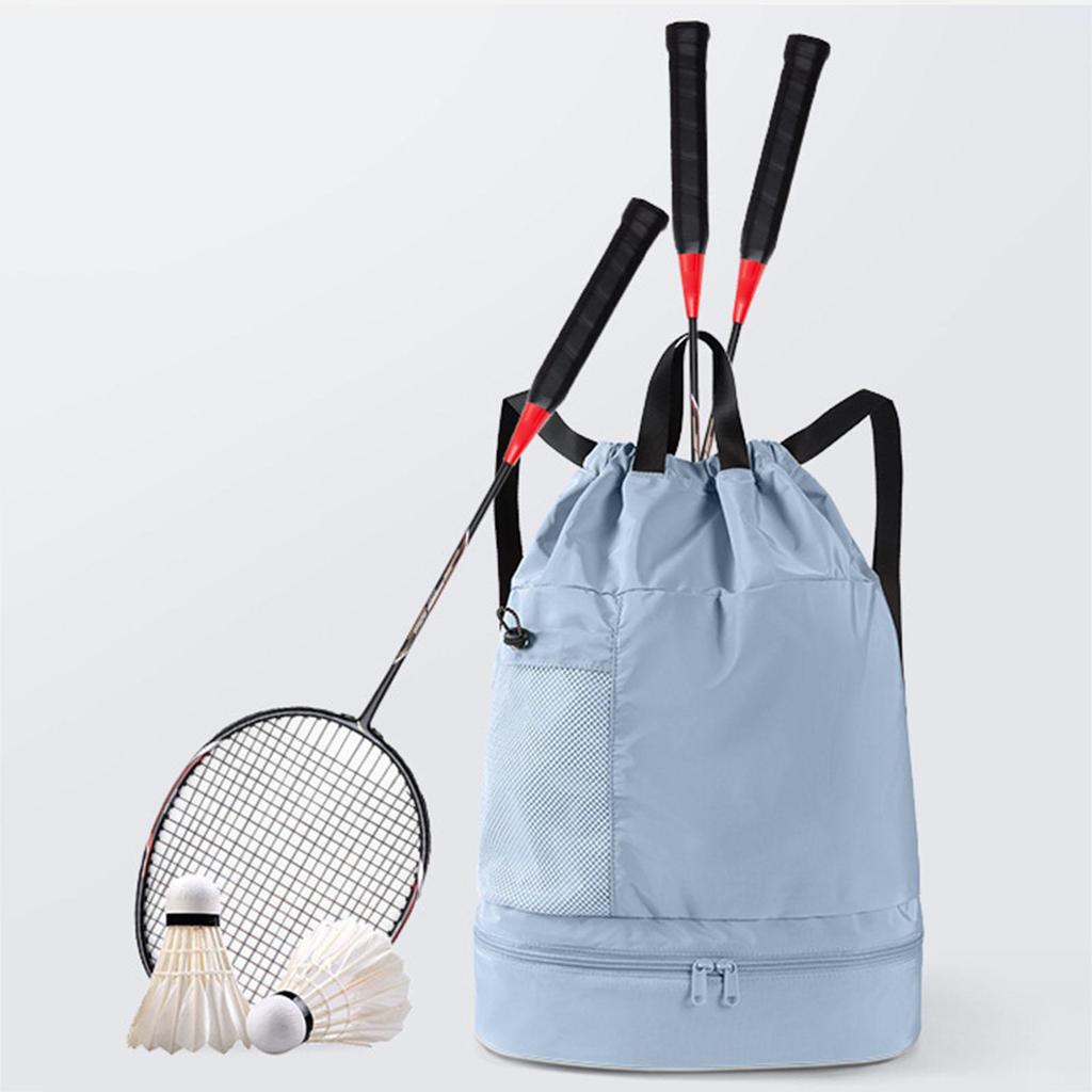 Mesh Swim Drawstring Backpacks Foldable Adjustable Shoulder Bag Sports Gym Bag for Soccer Pool Outdoor Basketball Volleyball