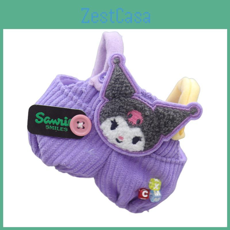 Adorable Japanese Sanrio Kuromi Cinnamoroll Melody Plush Doll Outfits For 6-inch Dolls