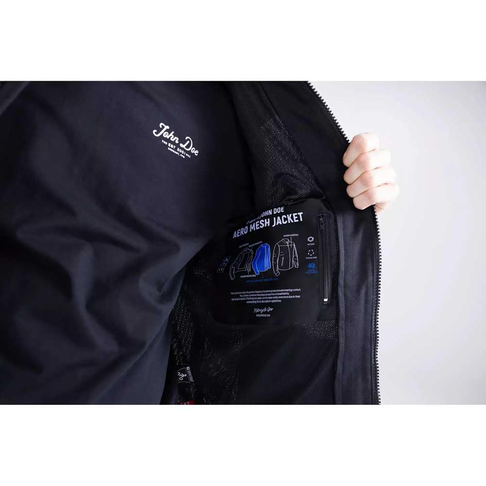 John Doe Aero Mesh Jacket for and Motorcycle Riding Size M Motorcycles, Scooters, Cars, Jacket, Rider's Jacket, Black,