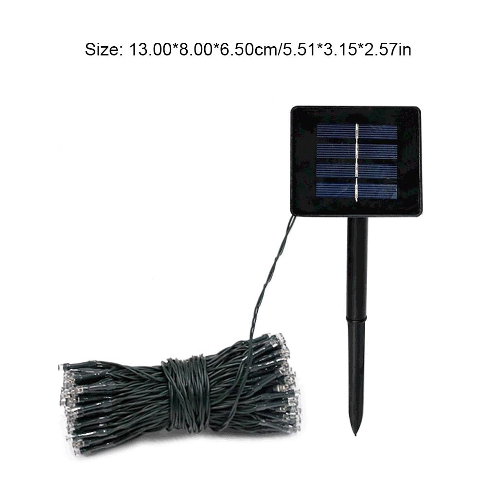 Güneş Enerjili Dize Işıklar Dış Mekan 100LED Dekoratif Aydınlatma Su Geçirmez Asılı Lamba Tatil Partisi Çim Veranda Bahçe Dekorasyonları