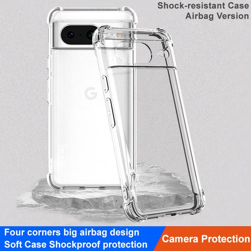 IMAK Clear Case for Google Pixel 8,Soft TPU Shockproof Phone Back Protector Cover