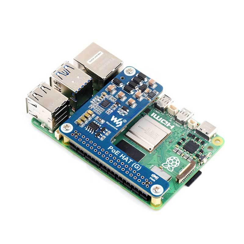 Raspberry Pi 5 PoE HAT (G) Mini Ethernet RJ45 Power Module 5V 5A Expansion Board