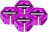 4Pcs 12mm Hex Wheel Hub Adapters – Universal for 1/10 RC Cars HSP Sakura – 5mm Height, Purple