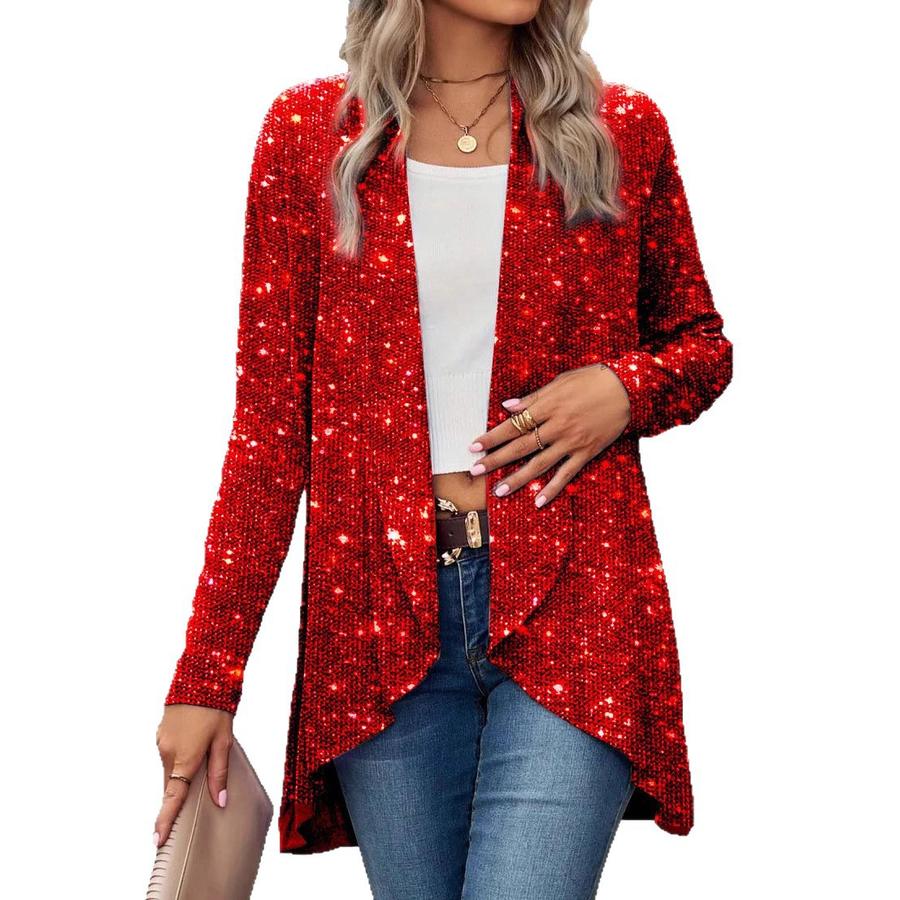 New Wish Women's Evening Jacket Long Sleeve Winter Coat Formal Small Blazer