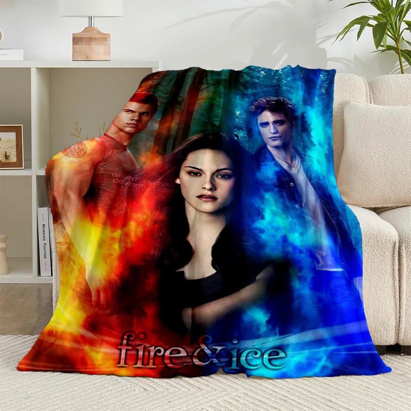 1PC Vampire Saga Romance Flannel Blanket Gift, Suitable for Both Men And Women, Soft Ideal for Beds And Sofa, Birthday Or Christmas Gift
