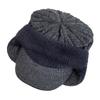 New Plush Fur Lined Winter Hat With Earflap Fashion Faux Fur Beanie Hats Men Outdoor Keep Warm Cap Hat Father Warm Gift
