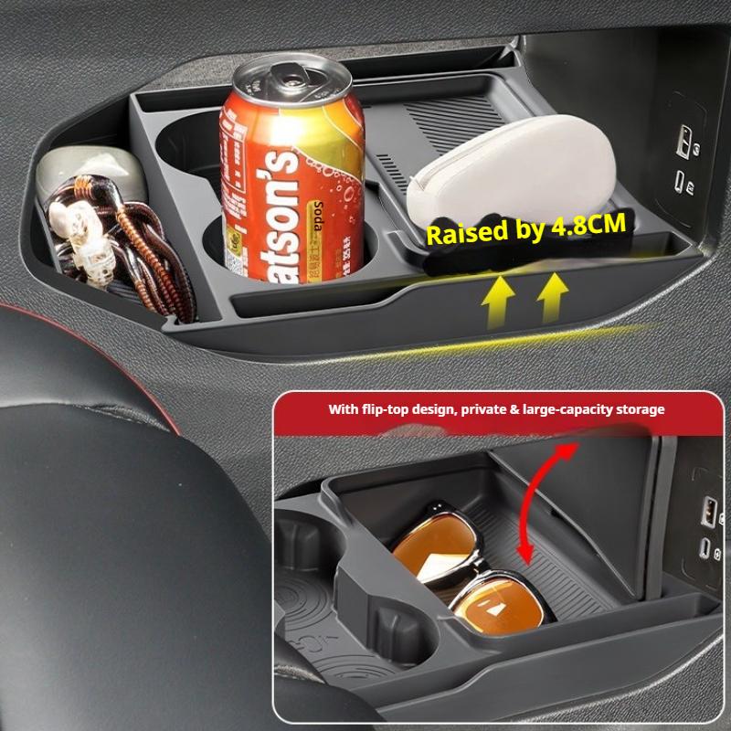 Fit For Jetour Traveller CDM Shanhai T2 2023-2026 Car Central Control Lower Silicone Storage Box Interior Modification Auto