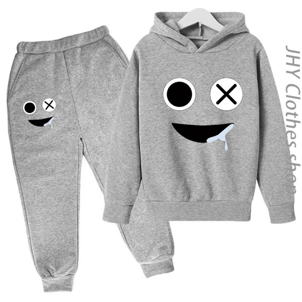 Children Set Boys Girls Kids Clothing Sweatshirt 3-12 Years Toddler Printing Spring Sports Leisure Time Hoodies