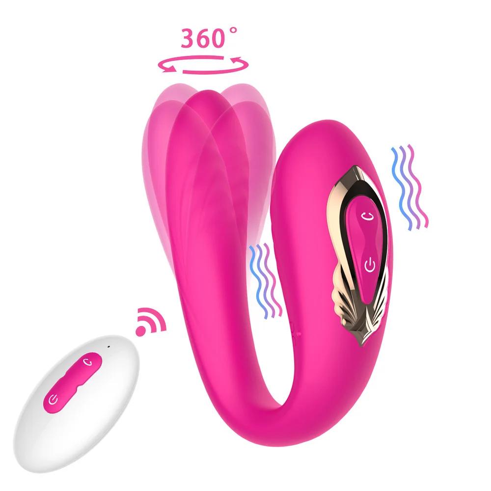 Remote Control Penetration Vibrator For Women Double Penis Clitoris Stimulator Wireless Vibrator Sex Toys For Adults Couple sexo