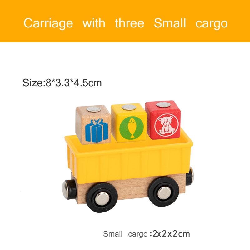 Wood Magnetic Train Plane Wooden Track Railway Helicopter Car Truck Accessories Toy For Kids Fit Wood Biro Tracks