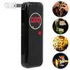 Alcooltest digital Afișaj LCD Alcoolmetru Analizor Alcoolemie Instrument de Testare cu Tub de Suflat W Negru
