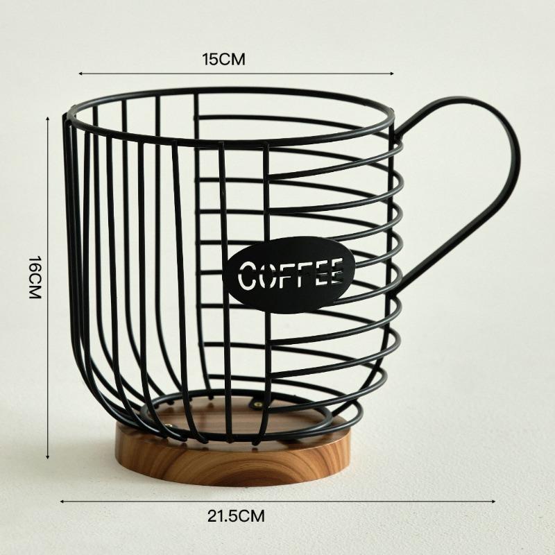 

Металлическая капсула для хранения кофеСиняя металлическая корзина для хранения большой вместимостиНастольная корзина для воды/фруктов чёрный