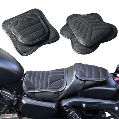 2Pcs Motorcycle Seat Pad Shock-Absorbing 3D Motorcycle Seat Cover Universal Motorcycle Seat Cushion Pad for Riding