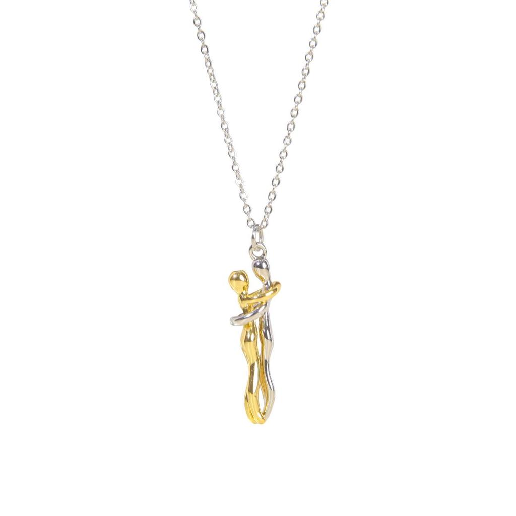 Stylish Non-Fading Hug Necklace for Couples - Romantic Gift for Men and Women