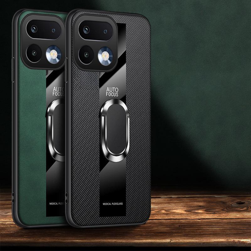For Realme 16 Pro Case Business Magnetic Ring Holder Shockproof sheepskin Leather Soft Silicone Fashion for Realme 16 Pro Plus Back Cover