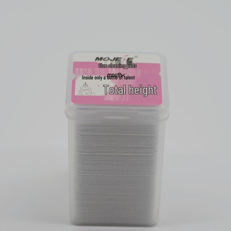 

Lint-Free Eyelash Glue Cleaning Pads - No Residue, Anti-Clogging Wipes. Standard