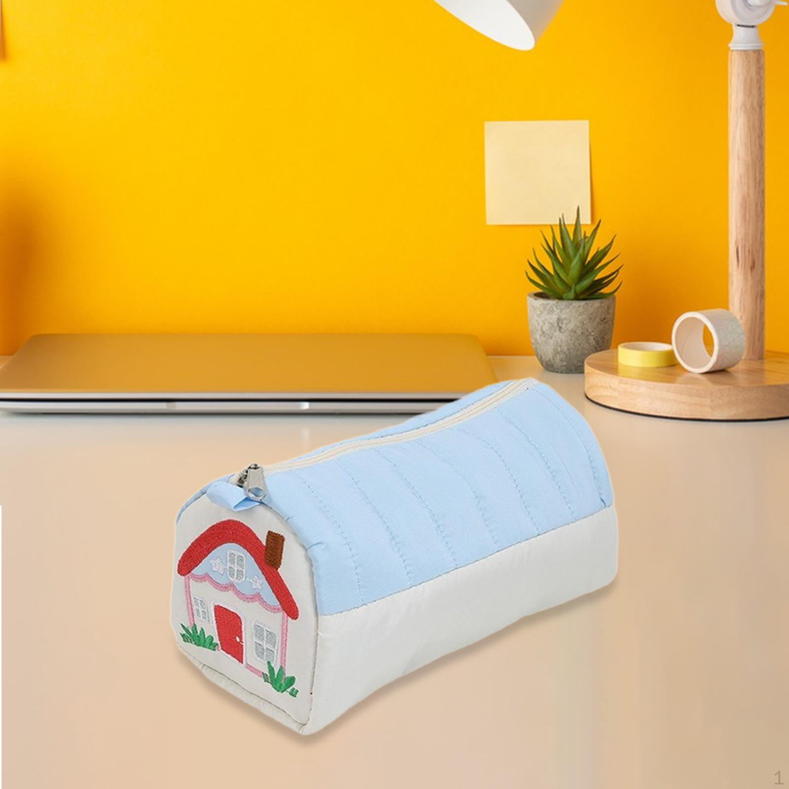 

Карандашница мультфильм легкий чехол для классного подарка ученикам Blue White